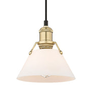 Orwell 8" Pendant in Brushed Champagne Brass
