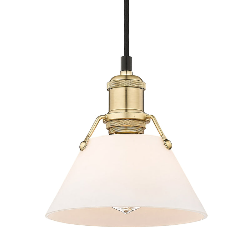 Orwell 8" Pendant in Brushed Champagne Brass