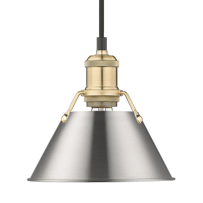 Orwell 8" Pendant in Brushed Champagne Brass