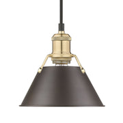 Orwell 8" Pendant in Brushed Champagne Brass