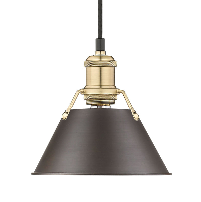 Orwell 8" Pendant in Brushed Champagne Brass