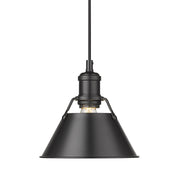 Orwell 8" Pendant in Matte Black