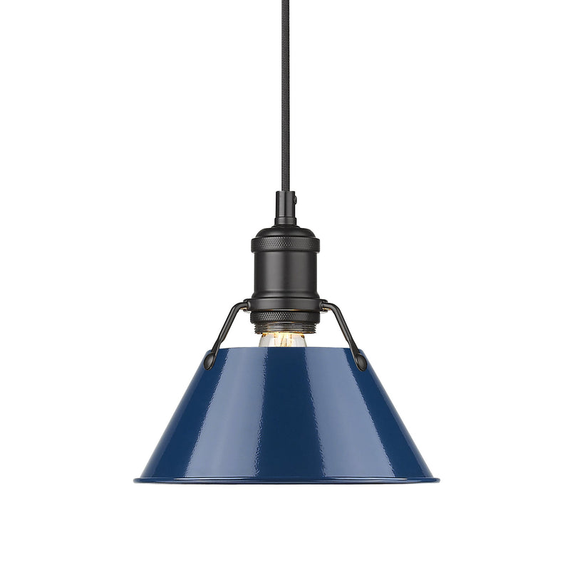 Orwell 8" Pendant in Matte Black