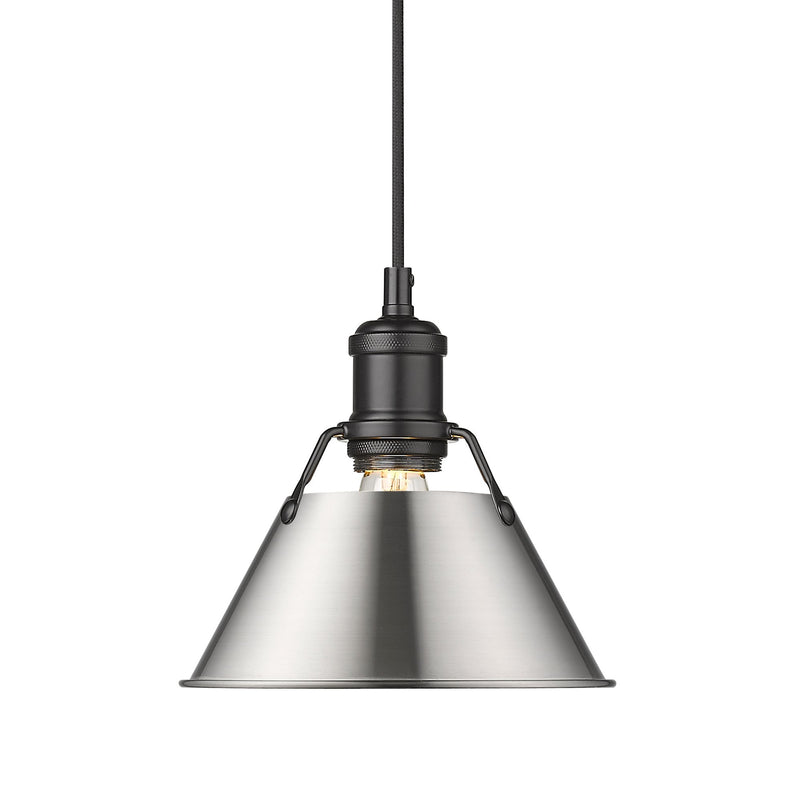 Orwell 8" Pendant in Matte Black