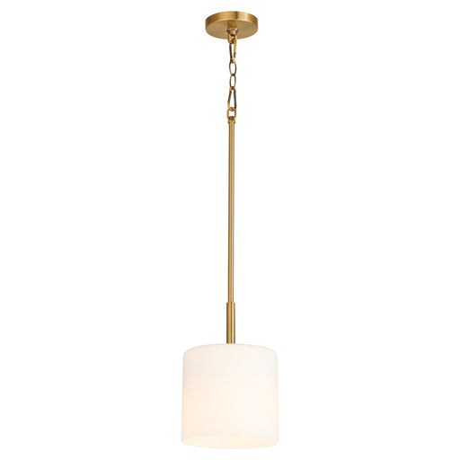 Rutherford 1 Light Pendant in Brushed Brass