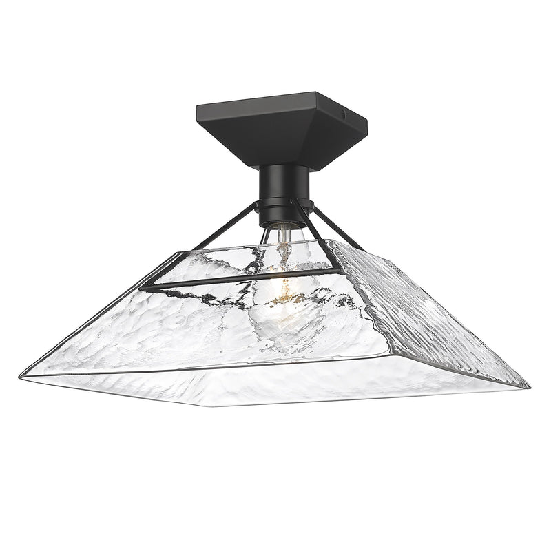 Kepler Semi-Flush Mount in Matte Black