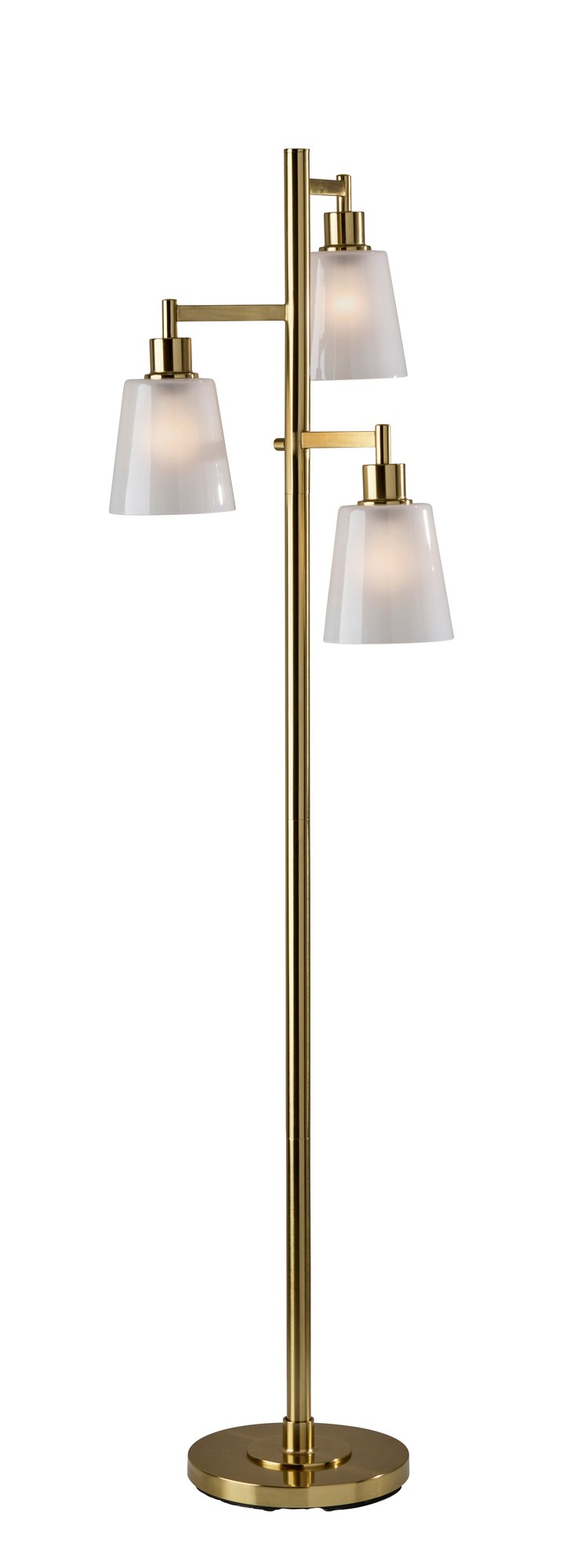 Gio 3-Light Tree Floor Lamp in Painted Brass