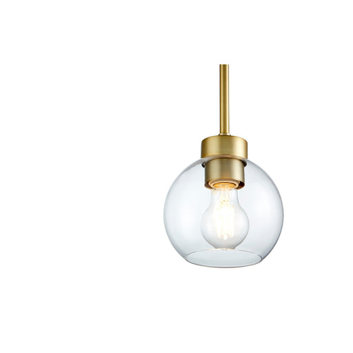 Volan 1 Light Pendant in Aged Brass