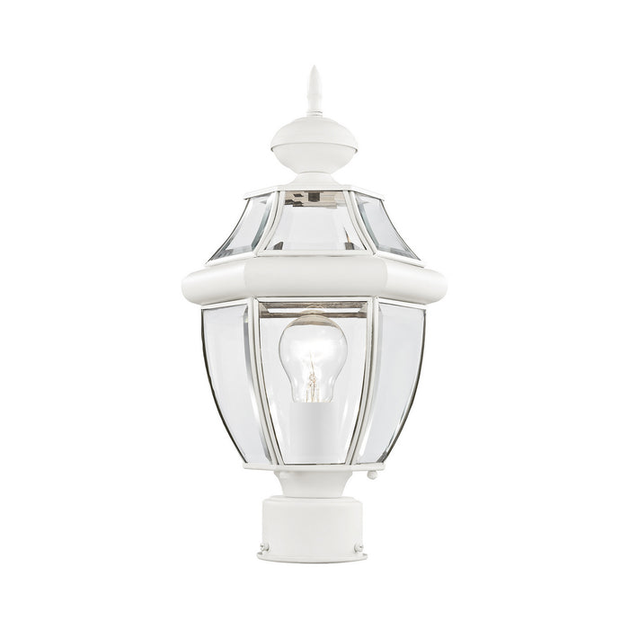 Monterey 1 Light Outdoor Post Lantern in White