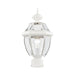 Monterey 1 Light Outdoor Post Lantern in White