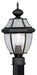Monterey 1 Light Outdoor Post Lantern in Black