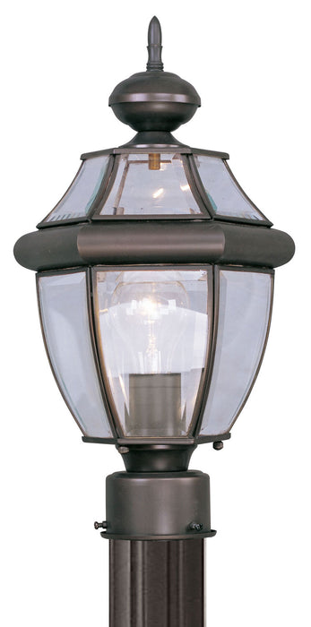 Monterey 1 Light Outdoor Post Lantern in Bronze