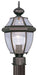 Monterey 1 Light Outdoor Post Lantern in Bronze
