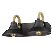 Journey 2-Light Bath Vanity Light in Natural Black