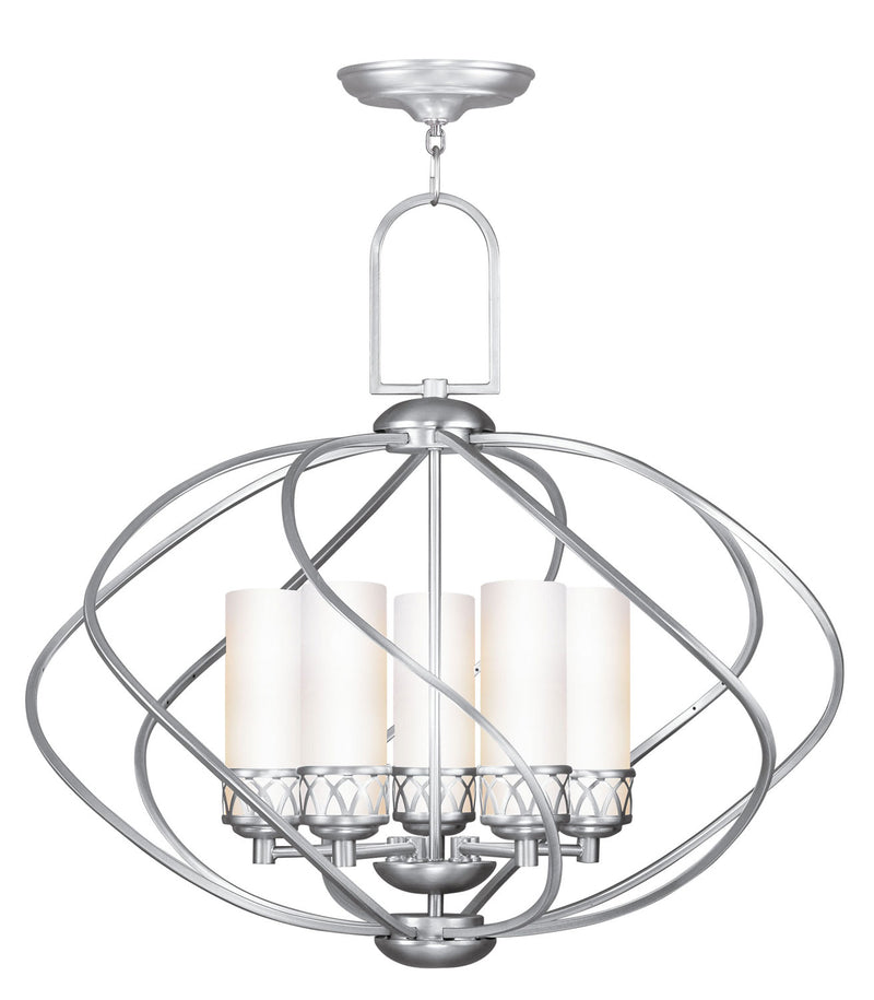 Westfield 5-Light Chandelier in Brushed Nickel - Lamps Expo