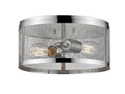 Meshsmith 2 Light 12.125" Flush Mount in Chrome