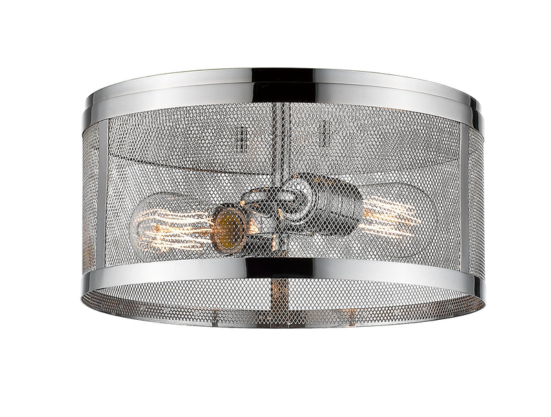 Meshsmith 2 Light 12.125" Flush Mount in Chrome