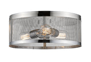 Meshsmith 3 Light 14.875" Flush Mount in Chrome