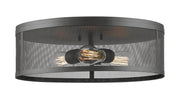 Meshsmith 3 Light 18" Flush Mount in Bronze