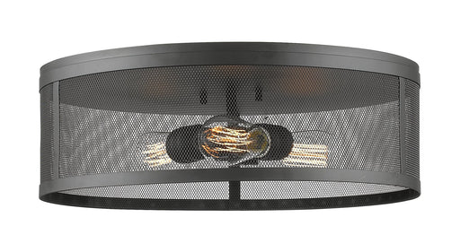 Meshsmith 3 Light 18" Flush Mount in Bronze