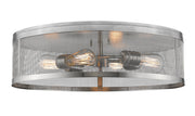 Meshsmith 4 Light 21.125" Flush Mount in Brushed Nickel