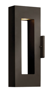 Atlantis Medium Narrow Outdoor Wall Sconce in Bronze