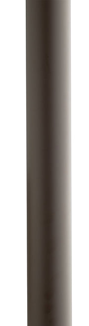 84" Direct Burial Outdoor Lamp Post with Ladder Rest in Architectural Bronze