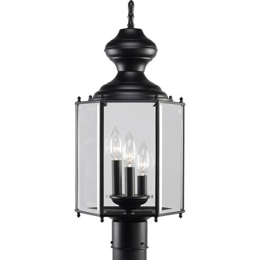 Carriage Classics Three Light Post Lantern in Black