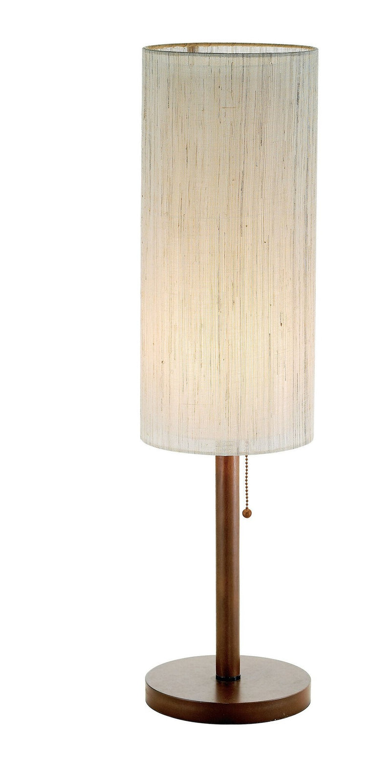 Hamptons Table Lamp in Walnut Eucalyptus Wood