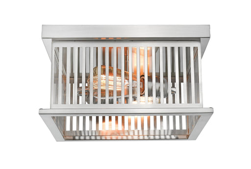 Camellia 2 Light 12" Flush Mount in Brushed Nickel