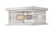 Camellia 2 Light 12" Flush Mount in Brushed Nickel