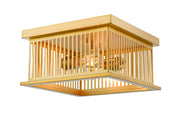 Camellia 2 Light 12" Flush Mount in Brass