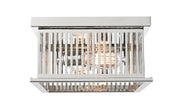 Camellia 2 Light 12" Flush Mount in Polished Nickel