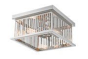 Camellia 2 Light 12" Flush Mount in Polished Nickel