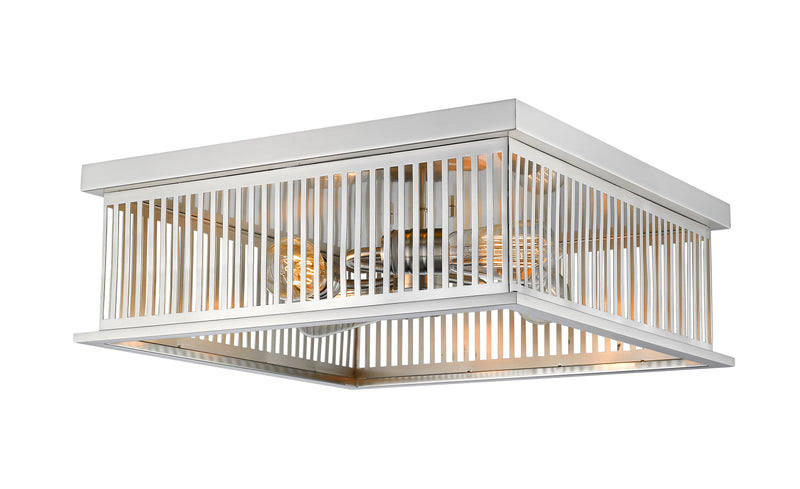 Camellia 4 Light 18" Flush Mount in Brushed Nickel