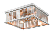 Camellia 4 Light 18" Flush Mount in Brushed Nickel
