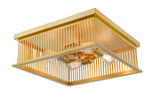 Camellia 4 Light 18" Flush Mount in Brass