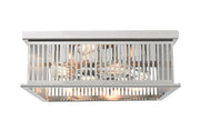 Camellia 4 Light 18" Flush Mount in Polished Nickel