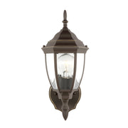 Bakersville 15.5" Clear Beveled Outdoor Wall Lantern in Antique Bronze