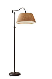 Rodeo Swing-Arm Floor Lamp in Antique Bronze