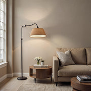Rodeo Swing-Arm Floor Lamp in Antique Bronze