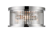 Camellia 2 Light 13.125" Flush Mount in Polished Nickel