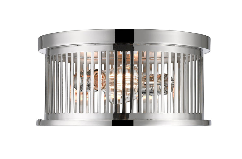 Camellia 2 Light 13.125" Flush Mount in Polished Nickel