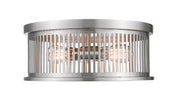 Camellia 3 Light 16" Flush Mount in Brushed Nickel