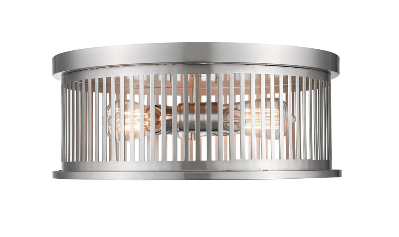 Camellia 3 Light 16" Flush Mount in Brushed Nickel
