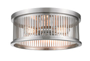 Camellia 3 Light 16" Flush Mount in Brushed Nickel
