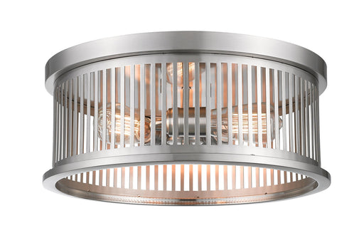 Camellia 3 Light 16" Flush Mount in Brushed Nickel