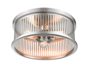 Camellia 3 Light 16" Flush Mount in Brushed Nickel