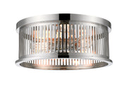 Camellia 3 Light 16" Flush Mount in Polished Nickel