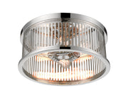 Camellia 3 Light 16" Flush Mount in Polished Nickel